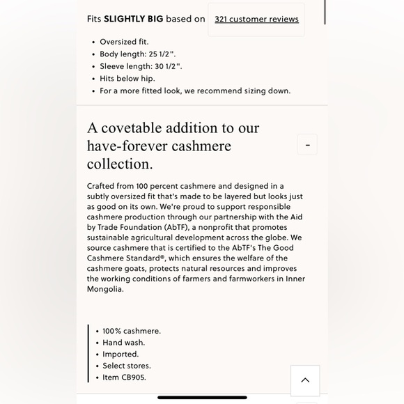 J crew Cashmere relaxed crewneck sweater heather muslin NEW $188 CB905 size XS - Picture 6 of 12